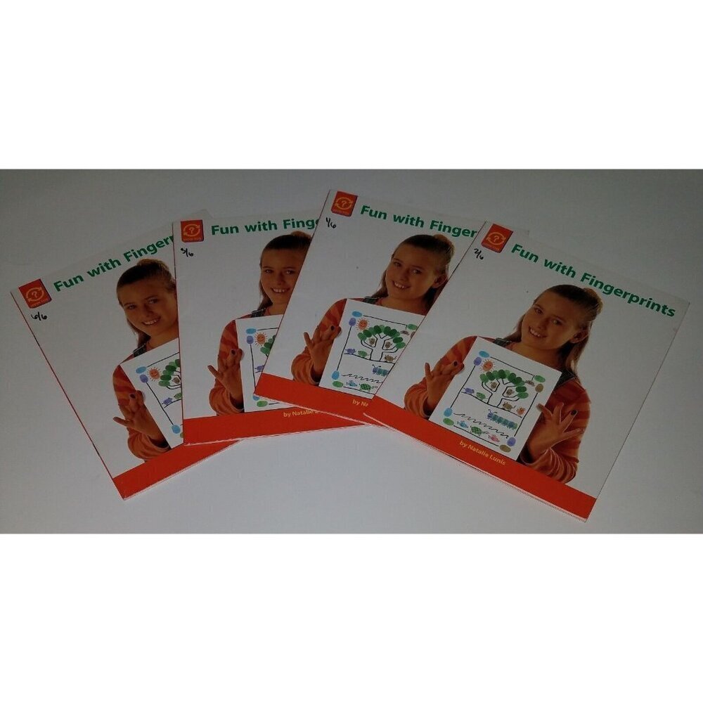 Fun With Fingerprints 4 PBK Book Lot Duplicates Teacher Classroom Library Lunis